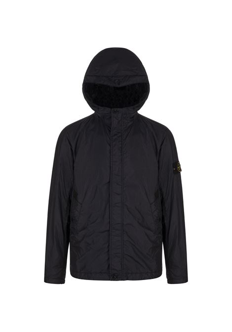 Giacca Con Cappuccio Blu In CRINKLE REPS R-NY STONE ISLAND | K1S154100092-S0A23V0020